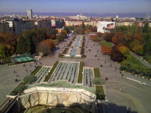 Die bulgarische Hauptstadt Sofia (vom NDK aus fotografiert)